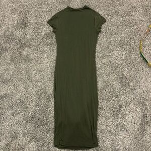 Vibe Olive Green Midi Dress